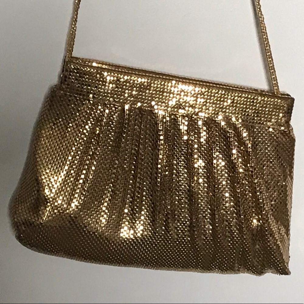 Vintage Whiting & Davis gold mesh purse